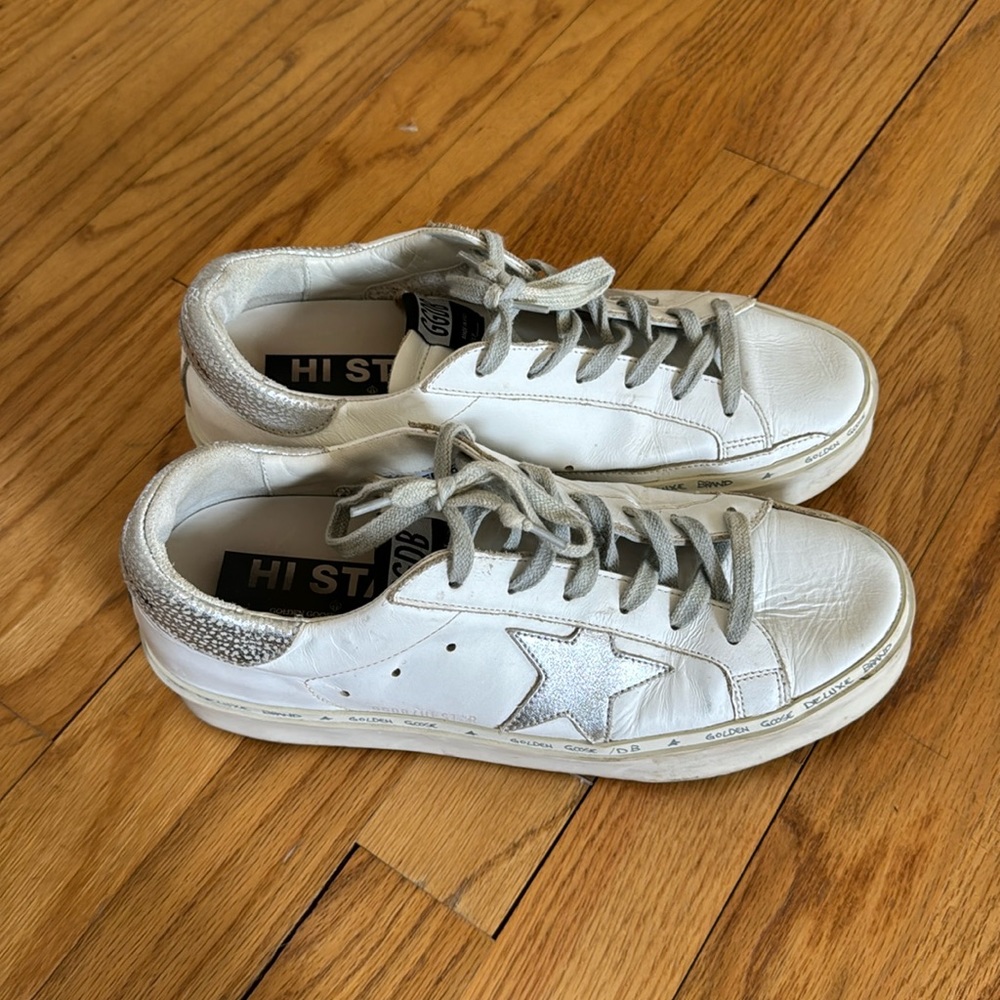 Gently used women’s size 8 Golden Goose shoes